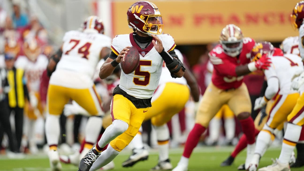 Commanders' Quinn, Daniels discuss QB's throwaway on fourth-down play
